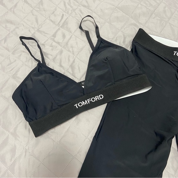 Tom Ford Black Bralette and Leggings Set - Picture 2 of 6
